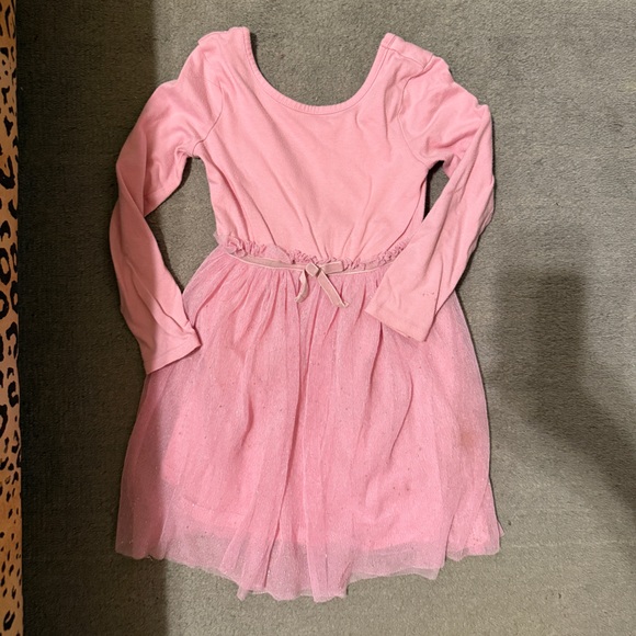 Cat & Jack Girls Dresses Bundle Size 5T Pink Orange Casual Dresses Set of 2 - Picture 4 of 7